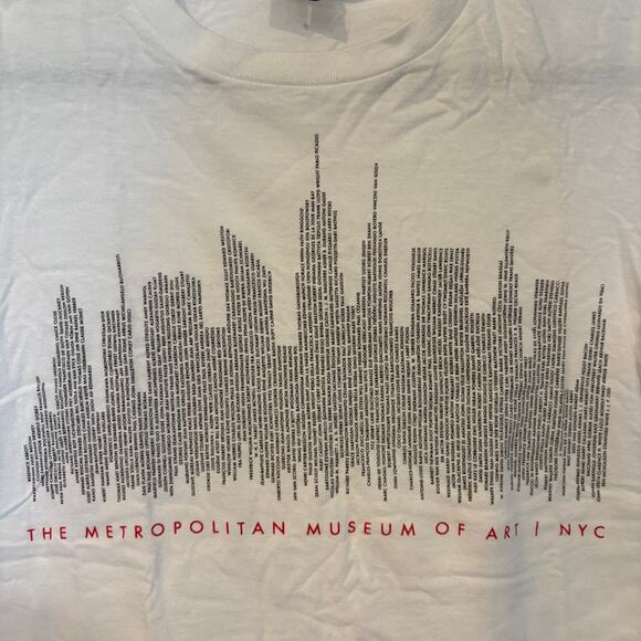 New York City Metropolitan Museum of Art Skyline Tee White Small - Picture 5 of 8